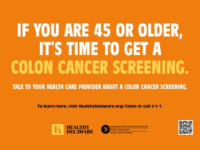 Colon Cancer Screening TV Screen