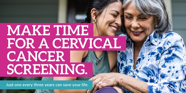 Cervical Cancer Screening Campaign Facebook & X/Twitter