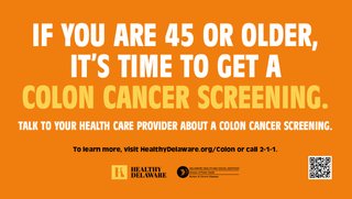 Colon Cancer Screening TV Screen