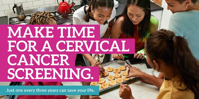 Cervical Cancer Screening Campaign Facebook & X/Twitter